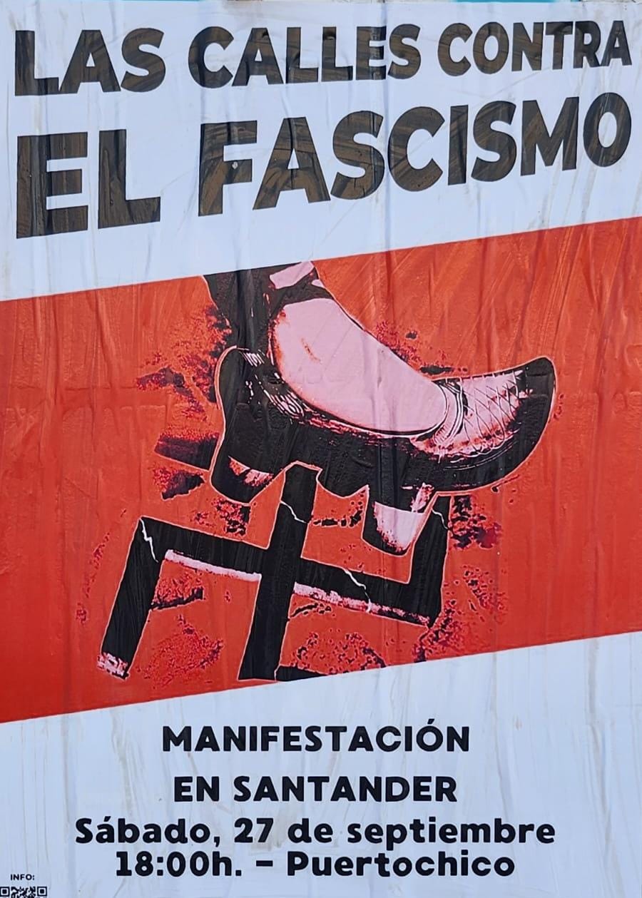 Santander se manifiesta contra el fascismo el sábado a las 18 horas desde Puertochico
